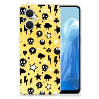 Silicone Back Case OPPO Reno8 Lite Punk Geel