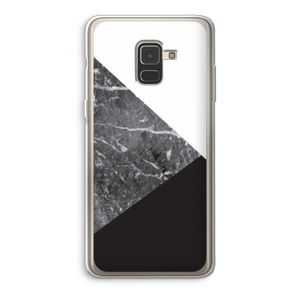 Combinatie marmer: Samsung Galaxy A8 (2018) Transparant Hoesje