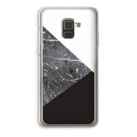 Combinatie marmer: Samsung Galaxy A8 (2018) Transparant Hoesje