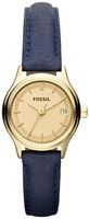 Horlogeband Fossil ES3170 Leder Blauw 12mm