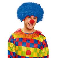 Krulhaar pruik My Other Me Blauw Clown