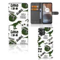 Telefoonhoesje met Pasjes voor Motorola Moto G32 Dinosaurus