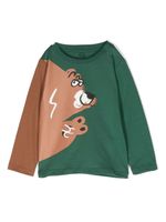 Stella McCartney Kids sweat en coton biologique à imprimé graphique - Vert - thumbnail