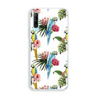 Kleurrijke papegaaien: Huawei P Smart Pro Transparant Hoesje