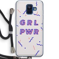GRL PWR: Samsung Galaxy A6 (2018) Transparant Hoesje met koord