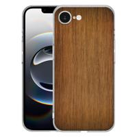 TPU Hoesje iPhone 16e - Donker Hout Backcover