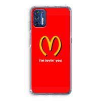 I'm lovin' you: Motorola Moto G9 Plus Transparant Hoesje