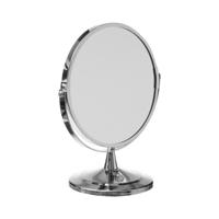 5Five Dubbele make-up spiegel/scheerspiegel op voet - 17 x 23 cm - zilver - Badkamer scheerspiegels 5Five Dubbele make-up spiegel/scheerspiegel op voet - 17 x 23 cm - zilver - Badkamer scheerspiegels