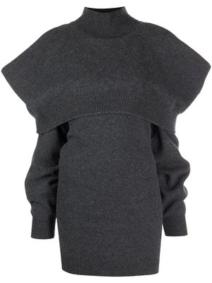 Alexander Wang robe courte à épaules dénudées - Gris