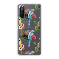 Kleurrijke papegaaien: Sony Xperia 10 III Transparant Hoesje Kleurrijke papegaaien: Sony Xperia 10 III Transparant Hoesje
