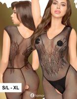 * PENTHOUSE Zwarte bodystocking Wild Catch