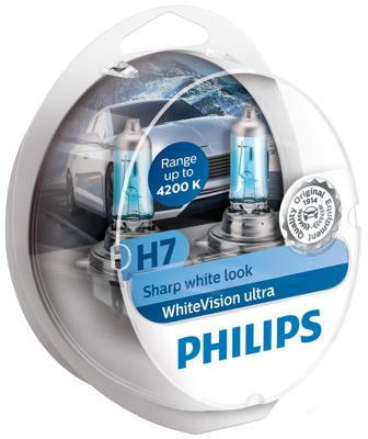 Philips Lamp h7 12v kit white visors. ult