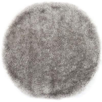 Rond Hoogpolig Vloerkleed Met Glittergaren Grijs-Ø 120 cm