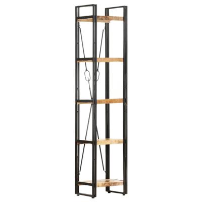 Boekenkast met 5 schappen 40x30x180 cm massief mangohout