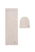 NoBell winter sjaal + muts set meisjes - beige - Ronja - gebreid
