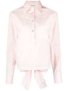 P.A.R.O.S.H. chemise à détail noué au dos - Rose