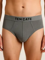 Basics 2-Pack heren sportslips - 32319 - Heren slips met elastische band - Biologisch katoen - Mannen ondergoed