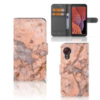 Samsung Galaxy Xcover 5 | Bookcase | Marmer Oranje