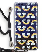 Regenboog: Honor 9 Transparant Hoesje met koord