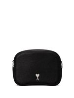 AMI Paris Paris Paris leather camera bag - BLACK - thumbnail