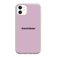 kwetsbaar: iPhone 11 Transparant Hoesje