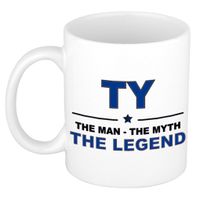 Ty The man, The myth the legend cadeau koffie mok / thee beker 300 ml Ty The man, The myth the legend cadeau koffie mok / thee beker 300 ml