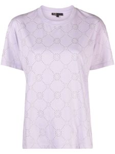 Maje t-shirt à détails de clous - Violet