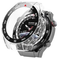 Huawei Watch Ultimate Plastic Hoesje met Glazen Screenprotector - Doorzichtig - thumbnail