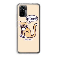 Miauw: Xiaomi Redmi Note 10 Pro Transparant Hoesje