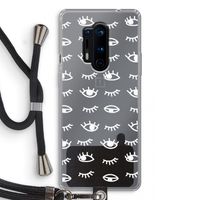 Eye pattern #3: OnePlus 8 Pro Transparant Hoesje met koord