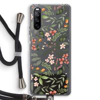 Sweet little flowers: Sony Sony Xperia 10 III Transparant Hoesje met koord