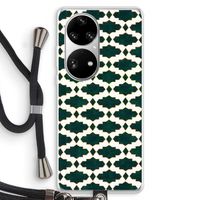 Moroccan tiles: Huawei P50 Pro Transparant Hoesje met koord