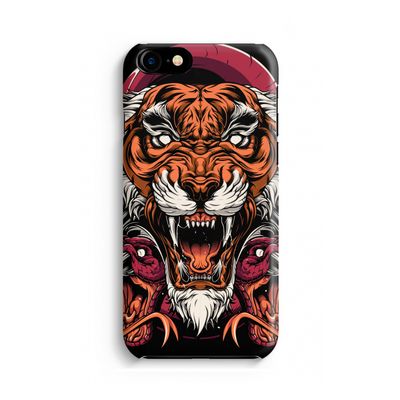 Tiger and Rattlesnakes: Volledig geprint iPhone SE 2020 Hoesje