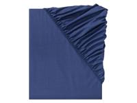 LIVARNO home Percal hoeslaken 90-100 x 200 cm (90-100 x 200 cm, Marineblauw)