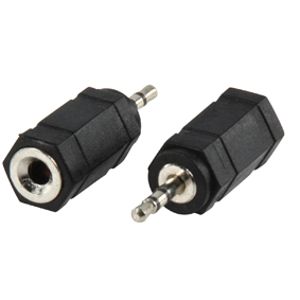 Valueline AC-018 kabeladapter/verloopstukje 2.5mm 3.5mm Zwart