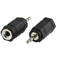 2,5mm jackplug naar 3,5mm jack socket - thumbnail