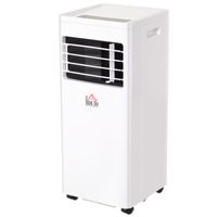 HOMCOM Mobiele airconditioner 3-in-1 airconditioner ontvochtiger 2,1 kW afstandsbediening ABS | Aosom Netherlands