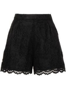 SHIATZY CHEN short à dentelle brodée - Noir