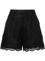 SHIATZY CHEN short à dentelle brodée - Noir