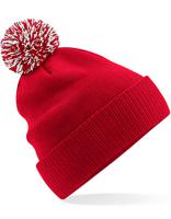 Beechfield CB450R Recycled Snowstar® Beanie - Classic Red/White - One Size