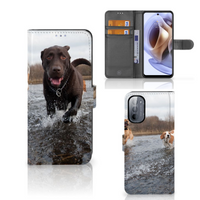 Motorola Moto G31 | G41 Telefoonhoesje met Pasjes Honden Labrador