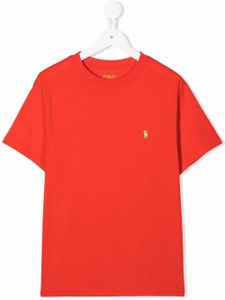 POLO RALPH LAUREN KIDS t-shirt à logo brodé - Rouge