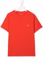 POLO RALPH LAUREN KIDS t-shirt à logo brodé - Rouge