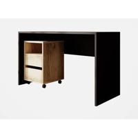 Meubella Bureau Apoda - Zwart - 130 cm - thumbnail