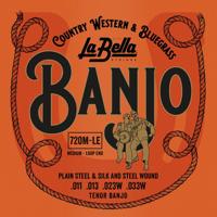 La Bella L-720M-LE snarenset tenor banjo
