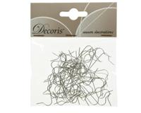 Decoris Kerstbalhaakjes 50 in zakje 4cm zilver