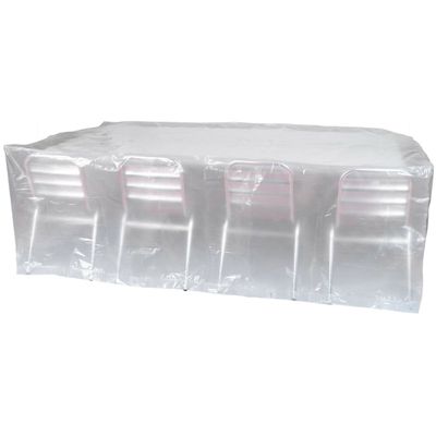 Afdekhoes/beschermhoes voor tuinstoelen en tafel - transparant - 235 x 135 x 70 cm