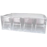 Afdekhoes/beschermhoes voor tuinstoelen en tafel - transparant - 235 x 135 x 70 cm