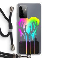 Hold My Heart: Samsung Galaxy A72 5G Transparant Hoesje met koord