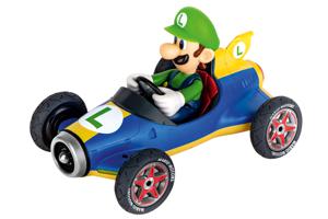 Carrera RC 370181067 Mario Kart Mach 8, Luigi 1:18 RC modelauto voor beginners Elektro Straatmodel